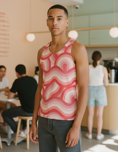 Men's Millennial Pink Chroma Tank Top tank top