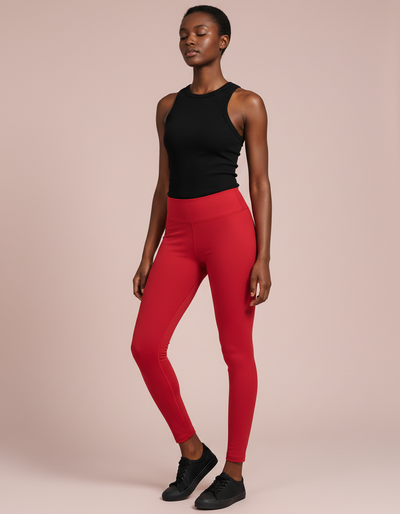 Bauhaus Red Leggings leggings