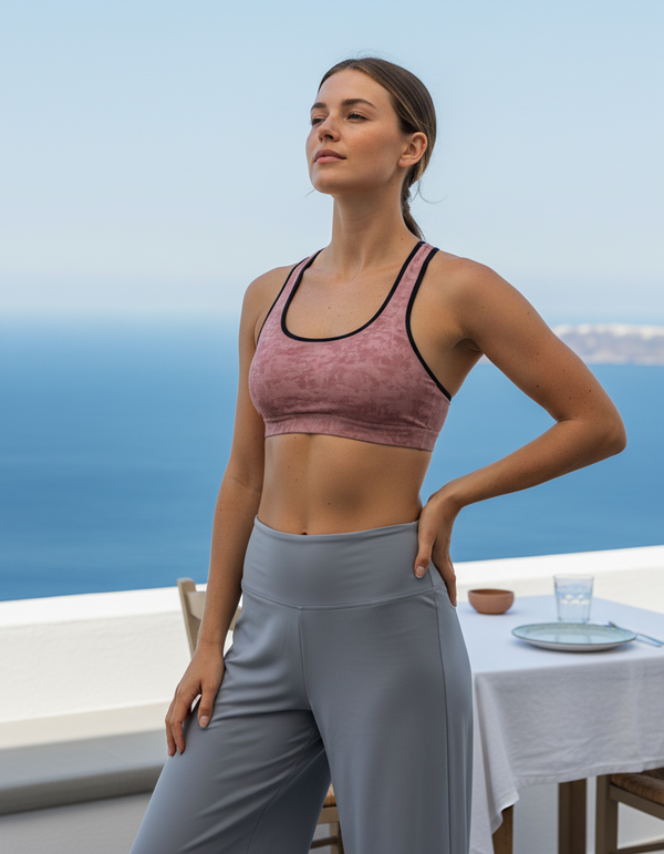 Dusty Rose classic sports bras