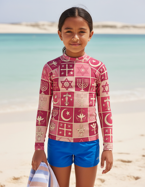 Kids Hot Pink Unity kids rashguards