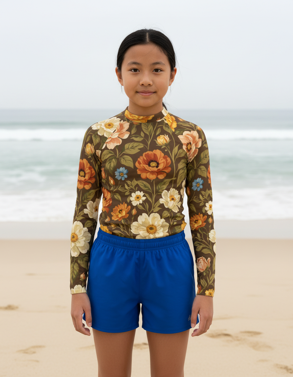 Youth Renoir Garden Palette Rash Guard