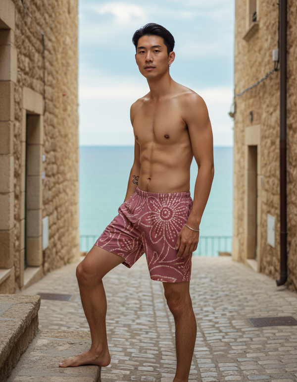 Men's Batik Collection Swim Trunks