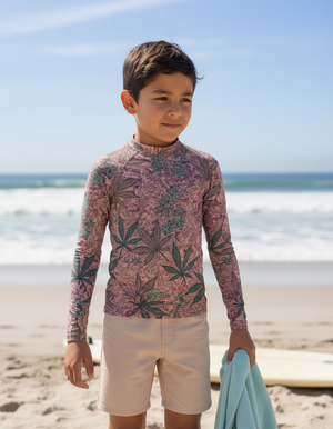 Tea Rose Kumo Kids Rash Guard Kids Rash Guard — Dripper