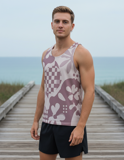 Men's Burnished Lilac Vivid Tank Top tank top