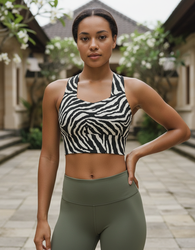 Mosaic Longline Sports Bra longline sports bra