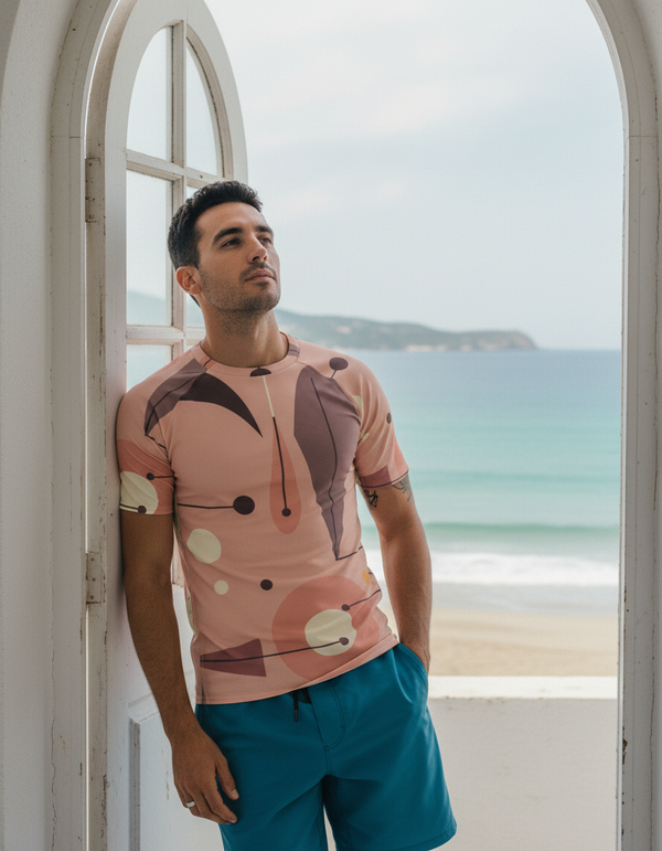 Men's Mid-Century Modern Rash Guard