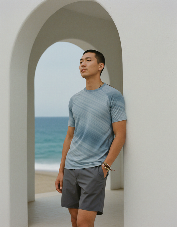 Men's Rainbow Rash Guard
