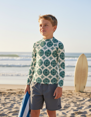 Kids Transformative Teal Yuki kids rashguards