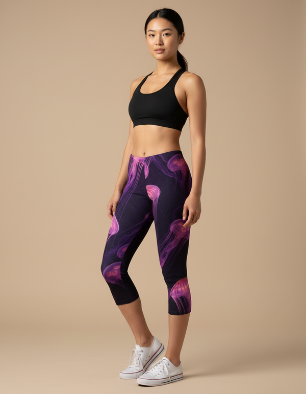 Abyss Leggings Capri Leggings — Dripper