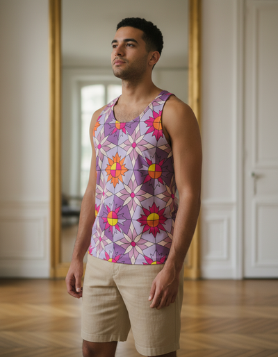 Men's Burnished Lilac Kaleido Tank Top tank top