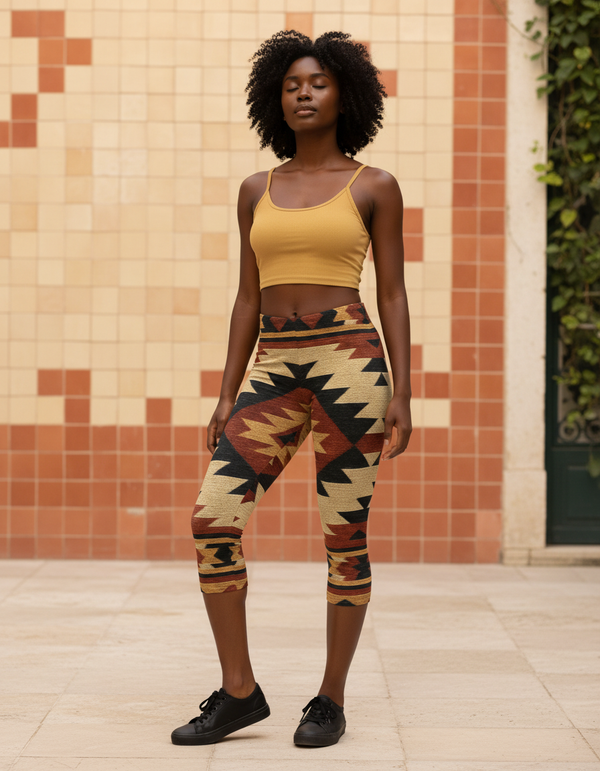 Eagle Capri Leggings Capri Leggings — Dripper