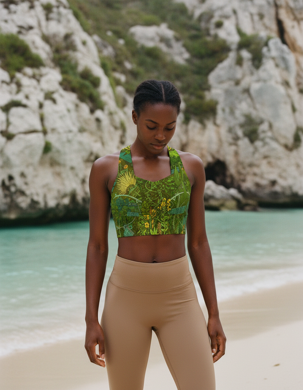 Solarpunk Collection longline sports bras