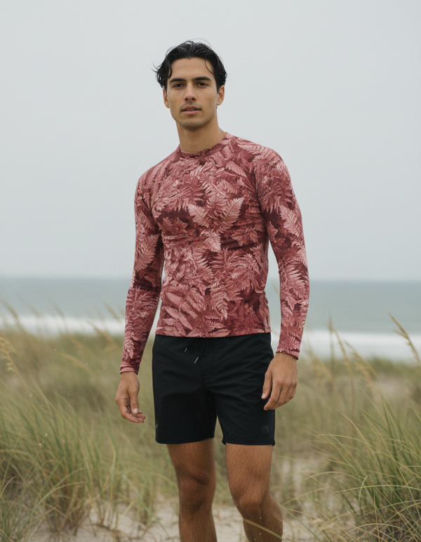 Rashguard in Dusty Rose Verdant