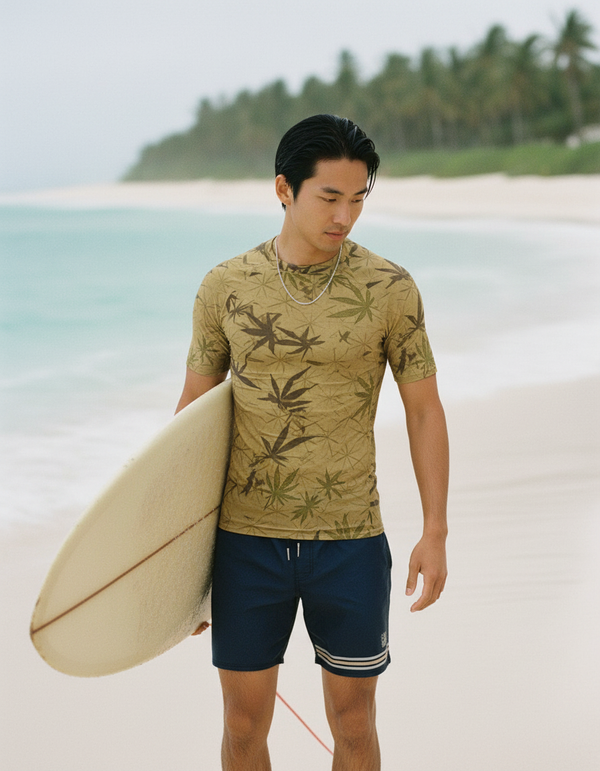 Men's Japanese Asanoha Rash Guard