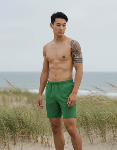 Green Men's Swim Trunks swim trunks