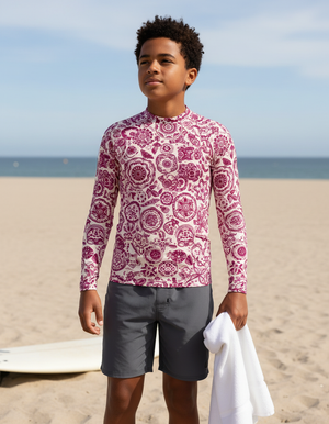 Youth Electric Fuchsia youth rashguards