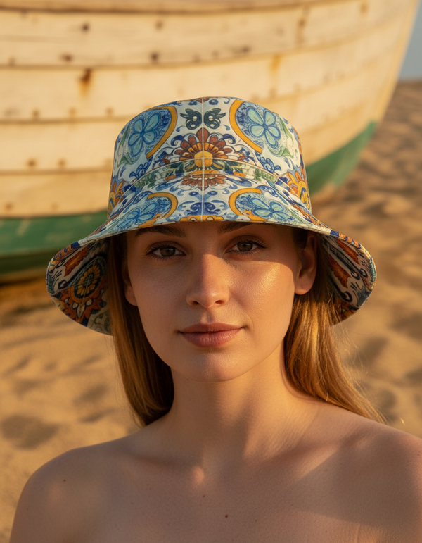 Azulejo Bucket Hat bikini — Dripper