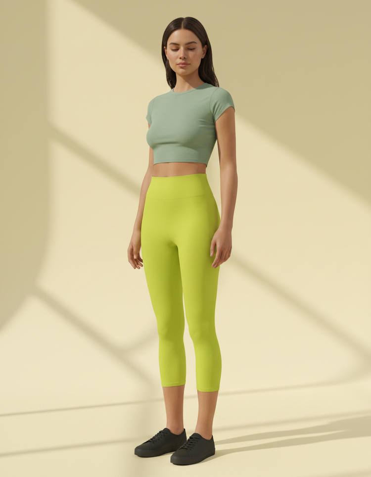 Acacia Leggings Capri Yoga Leggings — Dripper