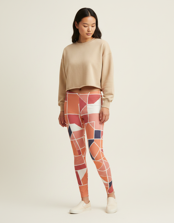 Kaleidoscope full-length leggings