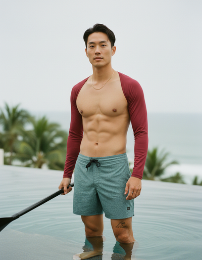 Men's Cranberry rash guard