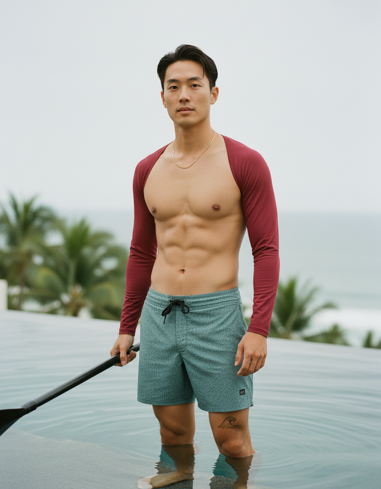 Cranberry Rash Guard Men's Rashguard — Dripper