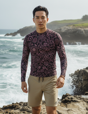 Men's Millennial Pink men's short-sleeve rashguards