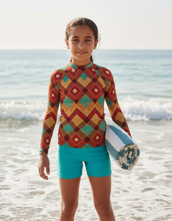 Youth Southwest Diamond Rash Guard