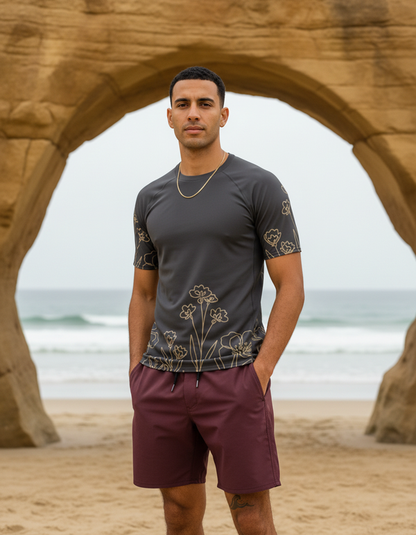 Ink Botanica men's rashguards