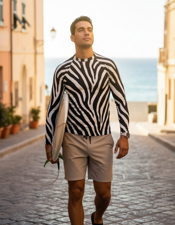 Stripes Rash Guard bikini — Dripper