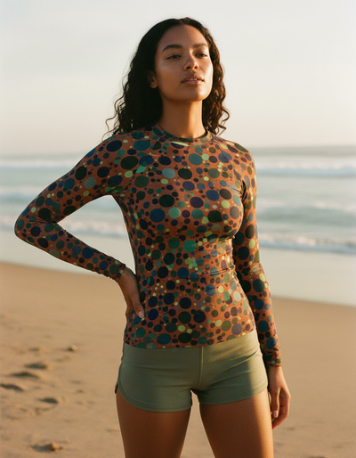 Women's Alexandrite Dapple rash guard
