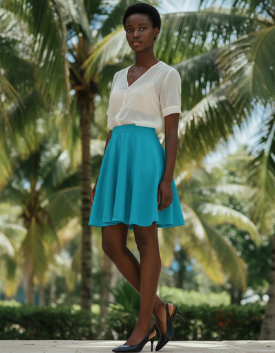 Pacific Blue Skater Skirt skater skirt