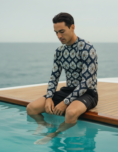 Men's White Onyx Yuki rash guard