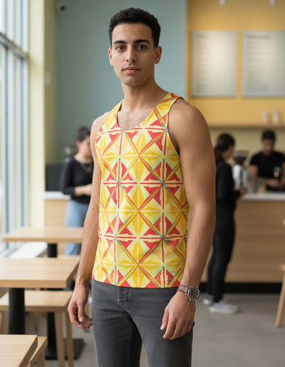 Men's Yellow Mizu Tank Top tank top