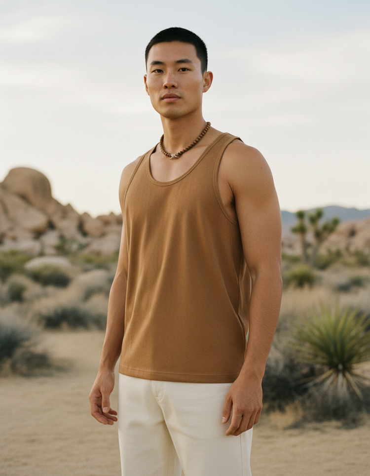 Suede Tank Top Men's Tank Top — Dripper