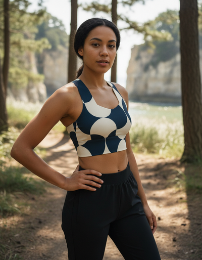Mosaic Longline Sports Bra longline sports bra