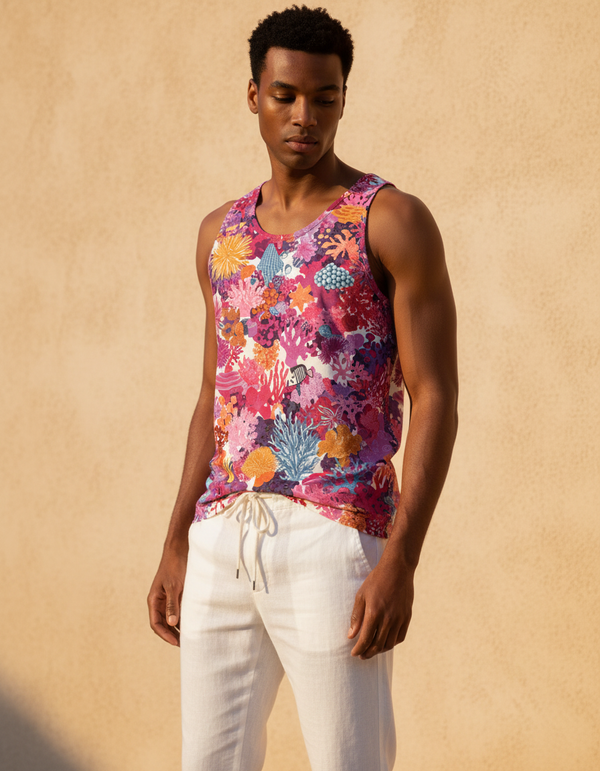 Ocean Spiral Nautilus Tank Top