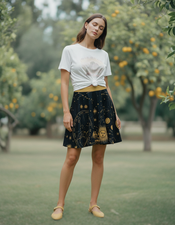 Celestial Atlas skater skirts