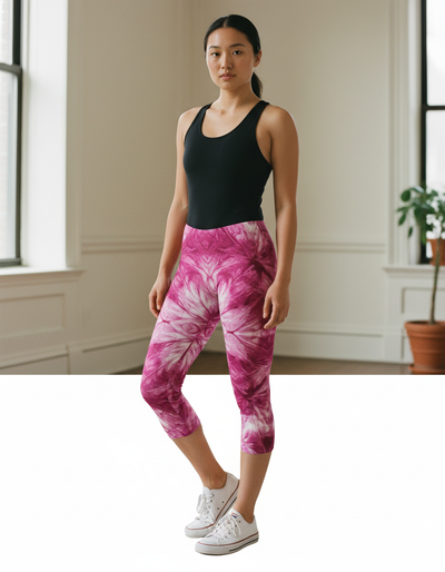 Electric Fuchsia Kumo Capri Leggings capri leggings
