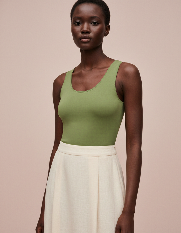Moss Green Tank Top Women's Tank Top — Dripper