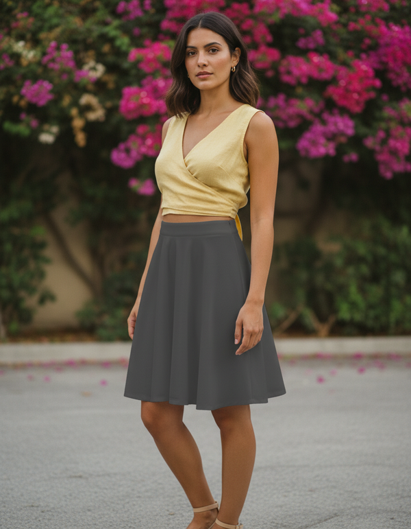 Skater Skirt in Iron