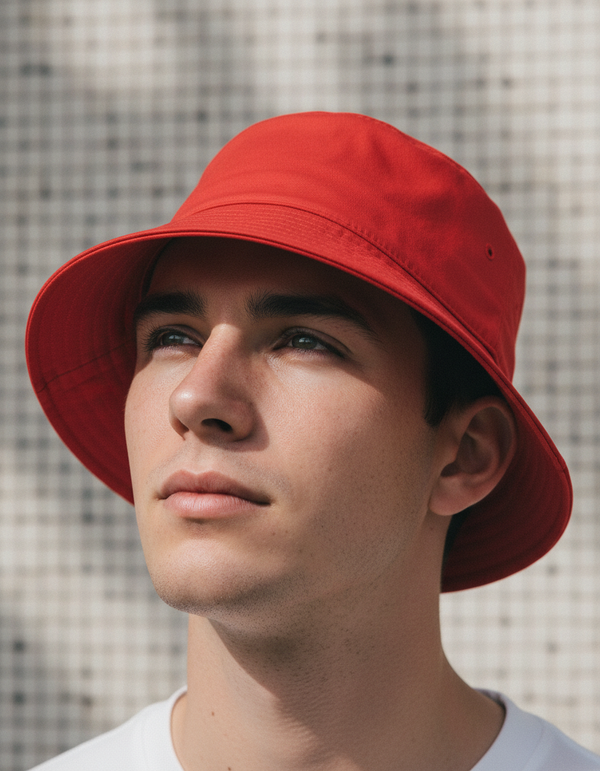 Bucket Hat in Red