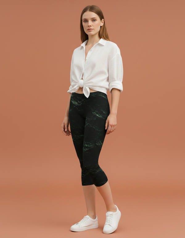 Leggings in Runway Emerald Eclipse