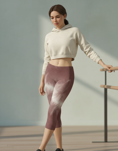 Dusty Rose Kumo Capri Leggings capri leggings