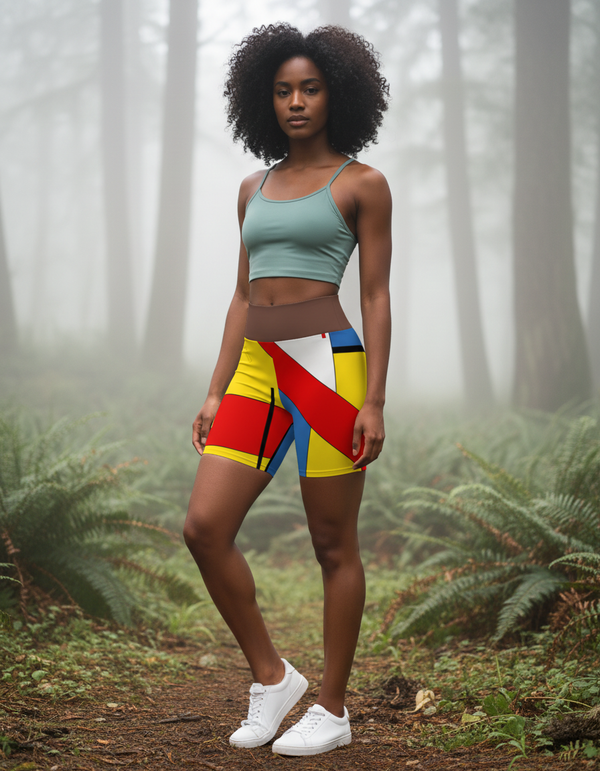 Yoga Shorts in Ziggurat