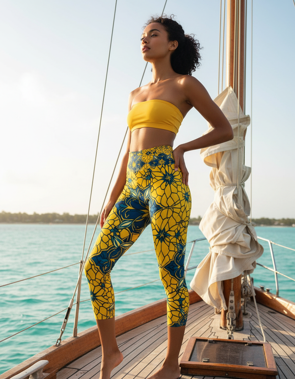 Istanbul Capri Yoga Leggings Capri Yoga Leggings — Dripper