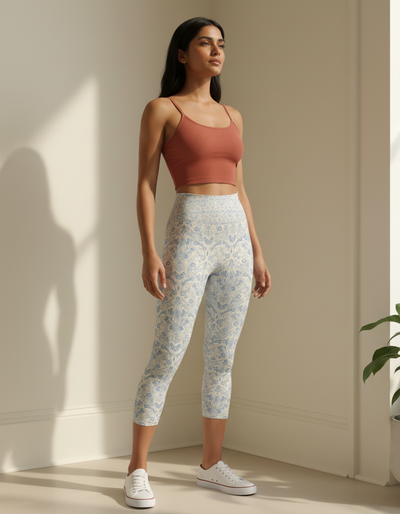 Blue Aura Kumo Capri Yoga Leggings capri yoga leggings