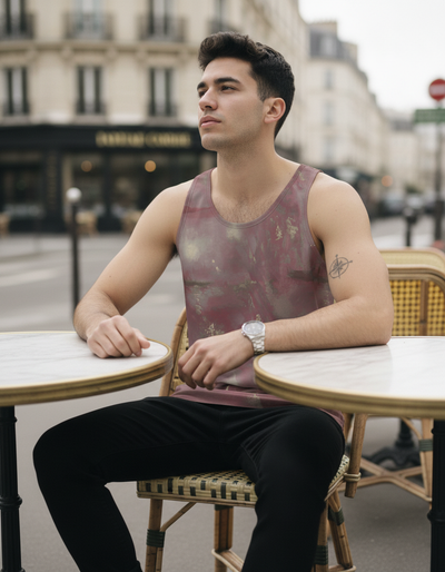 Men's Dusty Rose Nebula Tank Top tank top