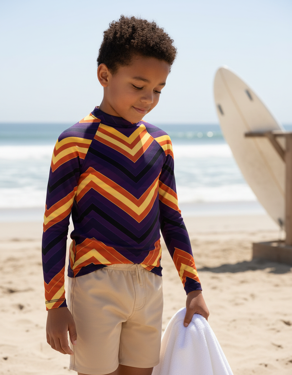 Kids Chevron Rash Guard