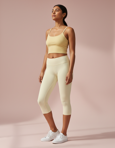 Eggshell Capri Leggings capri leggings