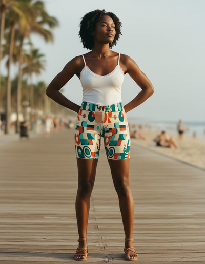 Transformative Teal Form Short Shorts short shorts